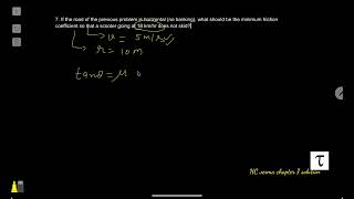 HC verma chapter 7 question 7 circular motion [upl. by Aneehsyt]