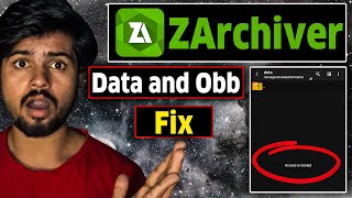 Zarchiver data File Problem  Zarchiver Cant Use This Folder  Android 11  12 13 14 Working [upl. by Gabriello814]