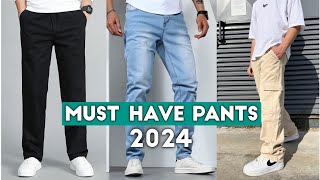 Top 3 UNIQUE amp PREMIUM Pants for Mens Wadrobe in 2024  cargopant jeans chinospant pant denim [upl. by Eiramnwad]