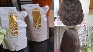 LOreal Xtenso Permanent hair straightening at home loreal xtenso hair straightening cream [upl. by Faxun808]