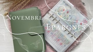 ENVELOPPES BUDGET Novembre les épargnes [upl. by Terris162]