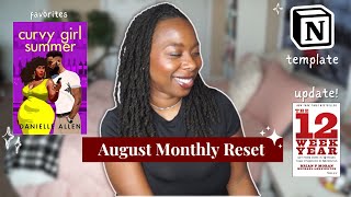 How to RESET when you have a BAD month  August Monthly Reset [upl. by Hennessy295]