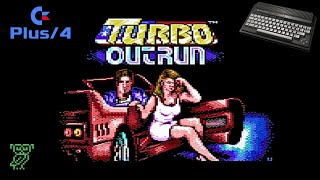 Turbo Outrun  Commodore Plus4  Gameplay  No Comments [upl. by Martinelli]