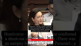 Hontiveros  Did a shootout occur Flavie There was an autopsy Pimentel  a gunshot confirmed [upl. by Eng]