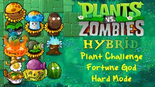 Plants vs Zombies Hybrid 26  Plant Challenge Fortune God  Hard Mode [upl. by Anjela]