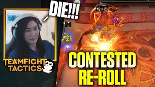 How to Win a Contested Reroll Comp ft David  Hafu TFT [upl. by Ecirtap]