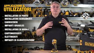 DEWALT® ITALY AVVITATORE IMPULSI COMPATTO 14quot XR 18V  DCF850 [upl. by Ainoda]