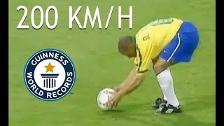 Top 10 Fastest Football Shots [upl. by Rede152]