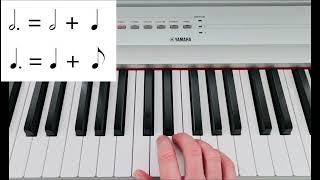 BEGINNERS PIANO 18  DOTS piano lesson theory tutorial music rhthym teacher pianomusic keys [upl. by Oilenroc383]