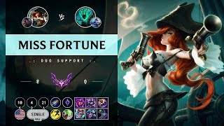 Miss Fortune Support vs Thresh  NA Master Patch 1410 [upl. by Dralliw]