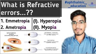 Emmetropia and Ametropia  Refractive errors of eye  MKSharma Ophthalmic Education [upl. by Adirf]