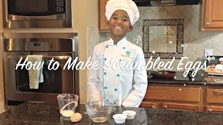 Teaching Kids How to Make Scrambled Eggs [upl. by Decker436]