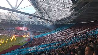 West Ham fans sing blowing bubbles Vs Az Alkmaar in the Europa conference leauge semi final 10523 [upl. by Cross]