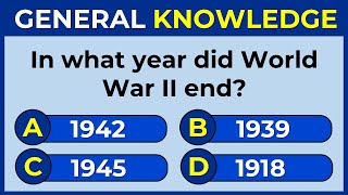 50 General Knowledge Questions How Good is Your General Knowledge [upl. by Nemracledairam]