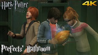 Harry Potter and the Goblet of Fire Prefects Bathroom Walkthrough 4K [upl. by Ynnek]