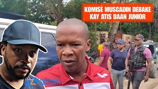 Flash Komisè Muscadin debake kay Daan Junior nan yon vizit solidarite swit ak lanmò Manman atis la [upl. by Hgielah]