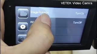 VETEK video camera camcordervlogging camera for youtube Screen inverted operation [upl. by Broderic]