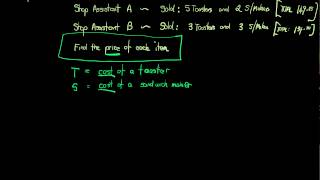 Solving Worded Problems with Simultaneous Equations [upl. by Ynnaffit]