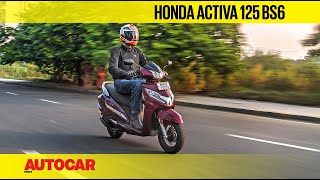 Honda Activa 125 BS6 Review  First Ride  Autocar India [upl. by Rasla488]