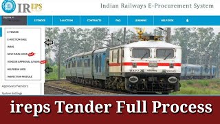 ireps tender process  ireps goods tender process  रेलवे में माल कैसे सप्लाई करे [upl. by Belshin]