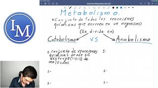 Introducción a la Bioquímica  Clase 1  Metabolismo Anabolismo y Catabolismo [upl. by Elinore]