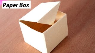 DIY  How To Make Paper Box That Opens And Closes  Paper Gift Box Origami [upl. by Seugram]