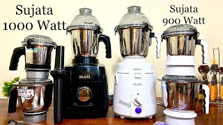 New Sujata 1000 Watt VS Old Sujata Dynamix 900 Sujata Mixer Grinder [upl. by Ydnarb]