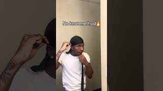 How to tie a duragNo Knot Method 360waves durag [upl. by Ahoufe]