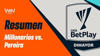 Millonarios vs Pereira resumen  Liga BetPlay Dimayor 20242  Fecha 18 [upl. by Alissa]