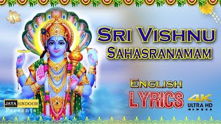 Vishnu Sahasranamam by MS Subbulakshmi with English Lyrics  EASY TO LEARN Jayasindoor Divine Music [upl. by Ardle]