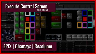 Execute Screen  Club Install EPIX Resolume Chamsys Magic Q Movers amp Strobes  FluxGate88  Part2 [upl. by Forta]