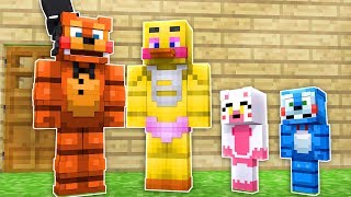 ¿¡FAMILIA DE ANIMATRONICOS  MINECRAFT TROLL [upl. by Ranger]