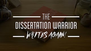 The Dissertation Warrior Writes Again Book Trailer [upl. by Eleda]