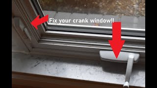 Crank  Casement Window Will Not Close  EASY DIY REPAIR [upl. by Titos]