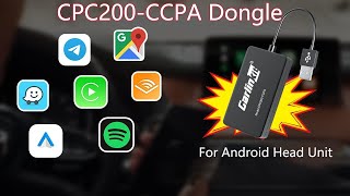 CPC200CCPA Wireless Apple CarPlay and Android Auto for Android Head Unit [upl. by Jaymie416]