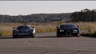 1200 HP Bugatti Veyron Vitesse vs Koenigsegg Agera R x 4 races [upl. by Ardene]