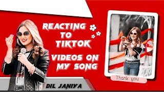 REACTING ON TIKTOK VIDEOS OF “DIL JANIYA”BY HUSSAIN TAREEN ZARNAB FATIMA DR MADIHA [upl. by Otiragram]