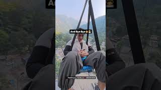 Scad Jump In Rishikesh bungee bungeejumping jumping adventure trending viral bungy shorts [upl. by Ertha140]