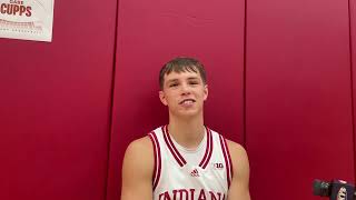 Indiana Basketball Media Day QampA Gabe Cupps [upl. by Suedama]