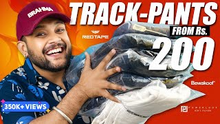 7 Best Track Pants Joggers from Rs200 for Men 🔥 AmazonMyntra Pants Haul Review 2024  ONE CHANCE [upl. by Ilenay]