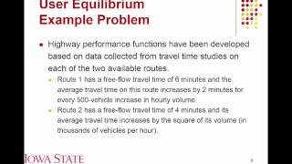 Lecture 04 Traffic Assignment [upl. by Siberson424]