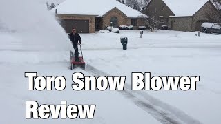 Toro Snow Blower Review [upl. by Beaner753]