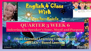 QUARTER 3 WEEK 6 Infer the speaker’s tone mood and purpose [upl. by Dirgni869]