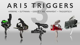 AR15 Trigger Comparison  Hiperfire Elftmann Geissele Rise Armament Triggertech [upl. by Worra]