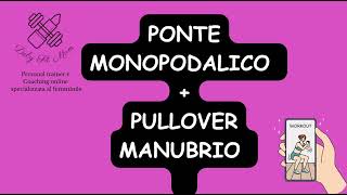 PONTE MONOPODALICO  PULLOVER MANUBRIO [upl. by Aihsar]