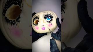 The Great Pumpkin Makeover 🎃💄 pidgindoll carvingpumpkin jackolantern halloween dolls doll [upl. by Khalil]