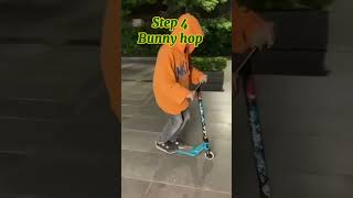 Bunny hop tutorial skatepark street scootering [upl. by Aral]