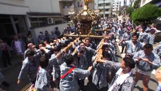 平成26年 王子神社 例大祭〈本一〉神輿渡御。 [upl. by Asiram836]