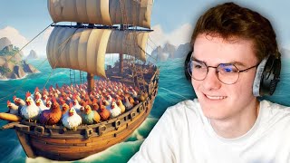 Le PREMIER ZOO de Sea of Thieves   on a même eu des clients … [upl. by Ketchum]