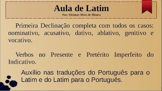 Latim Aula 01 [upl. by Assirralc963]